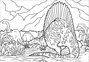 Disegno di Stegosauro da stampare e colorare 10