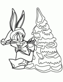 Disegno di Bugs Bunny da stampare e colorare 19