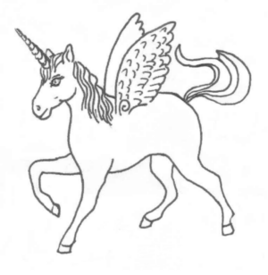 Disegno di unicorno da stampare e colorare 12