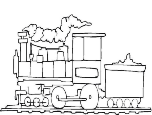 Disegno di treno da stampare e colorare 34