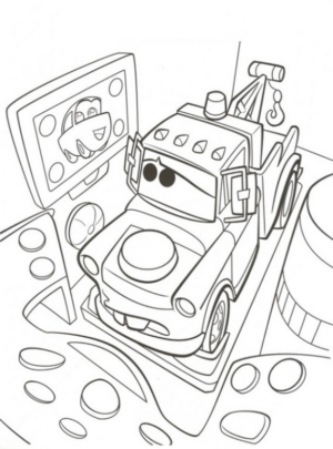 Disegno di Cars da stampare e colorare 145