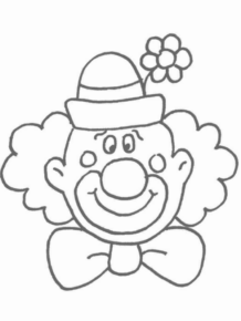 Disegno di clown da stampare e colorare 58