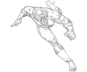 Disegno di Flash da stampare e colorare 9