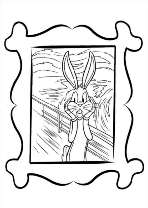 Disegno di Bugs Bunny da stampare e colorare 44