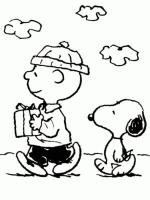 Disegno di Snoopy da stampare e colorare 63
