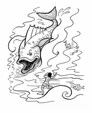 Disegno di pesce da stampare e colorare 239