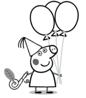 Disegni di Peppa Pig da colorare