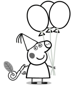 Disegno di Peppa Pig da stampare e colorare 1