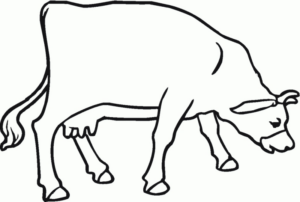 Disegno di mucca da stampare e colorare 76