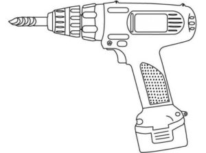 Disegno di utensile da lavoro da stampare e colorare 10