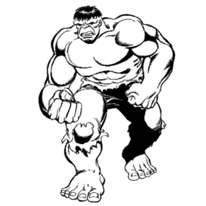 Disegno di Hulk da stampare e colorare 116