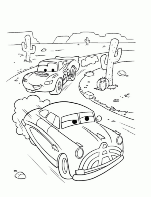 Disegno di Cars da stampare e colorare 100