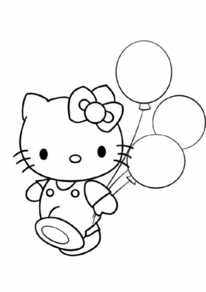 Disegno di Hello Kitty da stampare e colorare 190