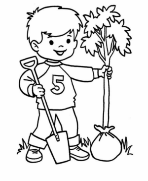 Disegno di giardiniere da stampare e colorare 40