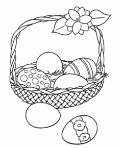 Disegno di uovo di Pasqua da stampare e colorare 207 Disegno di uovo di Pasqua da stampare e colorare 207