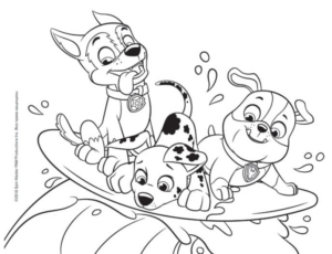 Disegno di Paw Patrol – Cane pompiere da stampare e colorare 49