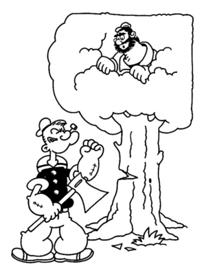 Disegno di Braccio di ferro da stampare e colorare 5