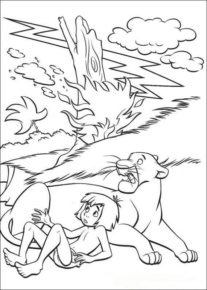 Disegno di Il libro della giungla da stampare e colorare 47