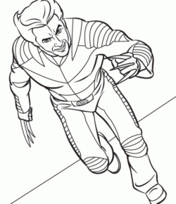 Disegno di Wolverine da stampare e colorare 6