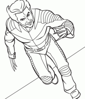 Disegno di Wolverine da stampare e colorare 6