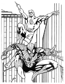 Disegno di Spiderman da stampare e colorare 128