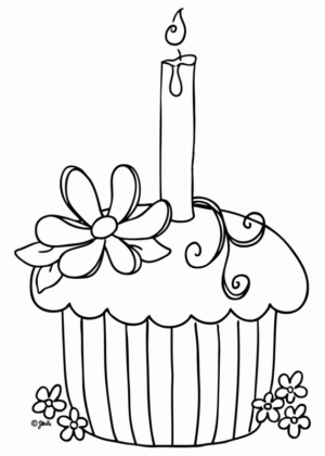 Disegno di compleanno da stampare e colorare 58