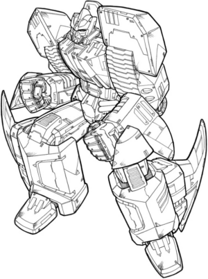 Disegno di Transformers da stampare e colorare 13