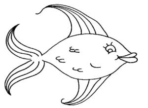 Disegno di pesce da stampare e colorare 222