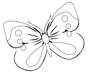 Disegno di farfalla da stampare e colorare 273