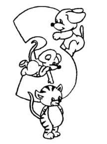 Disegno di numero da stampare e colorare 8