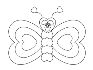 Disegno di farfalla da stampare e colorare 160