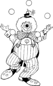 Disegno di clown da stampare e colorare 26