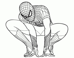 Disegno di Spiderman da stampare e colorare 107