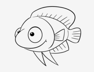 Disegno di pesce da stampare e colorare 296