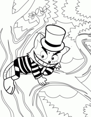 Disegno di Alice nel paese delle meraviglie da stampare e colorare 24
