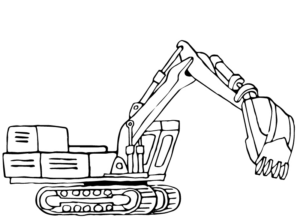 Disegno di mezzo da lavoro da stampare e colorare 38