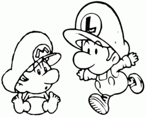 Disegno di Super Mario da stampare e colorare 52