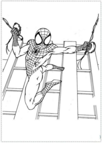 Disegno di Spiderman da stampare e colorare 109