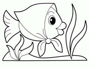 Disegno di pesce da stampare e colorare 27