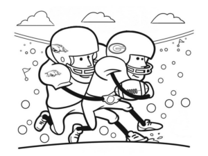 Disegno di football americano da stampare e colorare 8