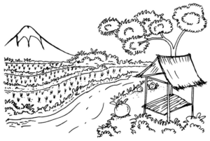 Disegno di paesaggio da stampare e colorare 45