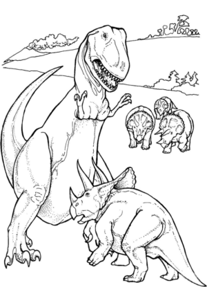 Disegno di Triceratopo da stampare e colorare 49