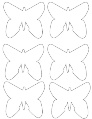 Disegno di farfalla da stampare e colorare 119