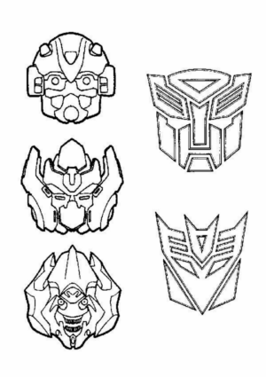 Disegno di Transformers da stampare e colorare 102