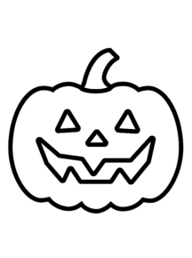 Disegno di zucca di Halloween da stampare e colorare 102