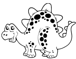 Disegno di Stegosauro da stampare e colorare 38