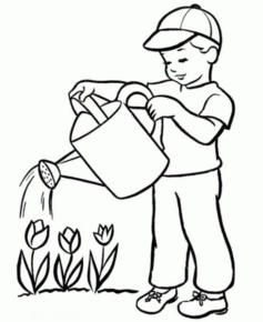 Disegno di giardiniere da stampare e colorare 29