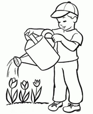 Disegno di giardiniere da stampare e colorare 29