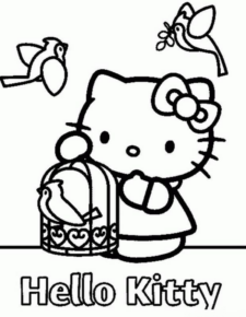 Disegno di Hello Kitty da stampare e colorare 171
