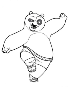 Disegno di Kung Fu Panda da stampare e colorare 36